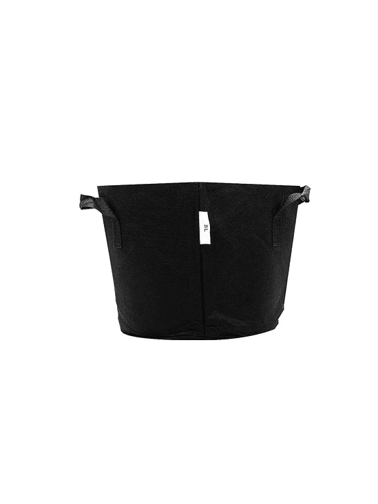 MACETA TEXTIL NEGRA 8L-KASVI 1