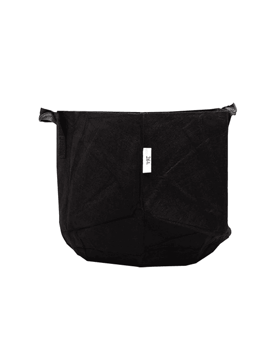 MACETA TEXTIL NEGRA 26L-KASVI 1