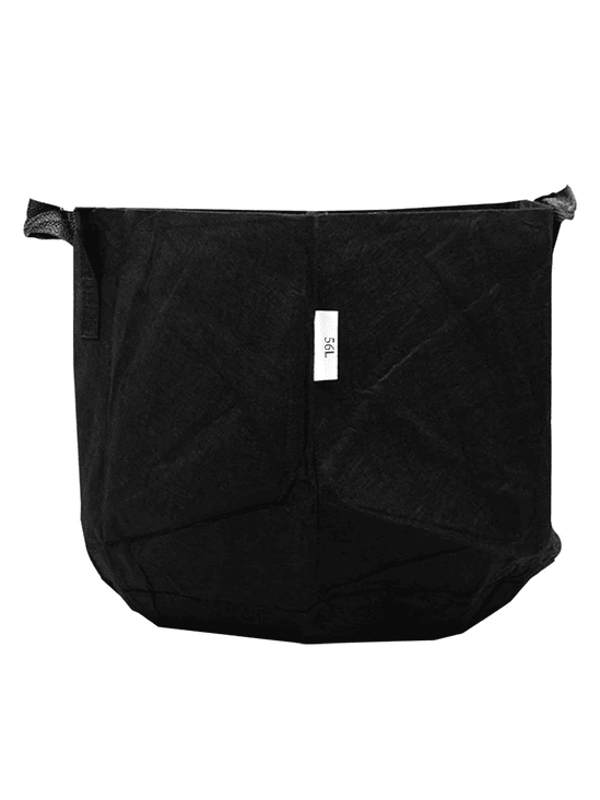 MACETA TEXTIL NEGRA 56L-KASVI 1
