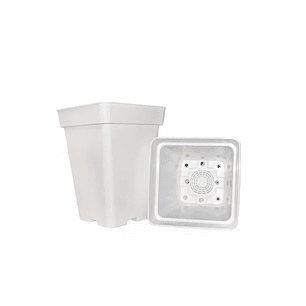 PACK EXTERIOR MACETA CUADRADA BLANCA 11LT X 6UND