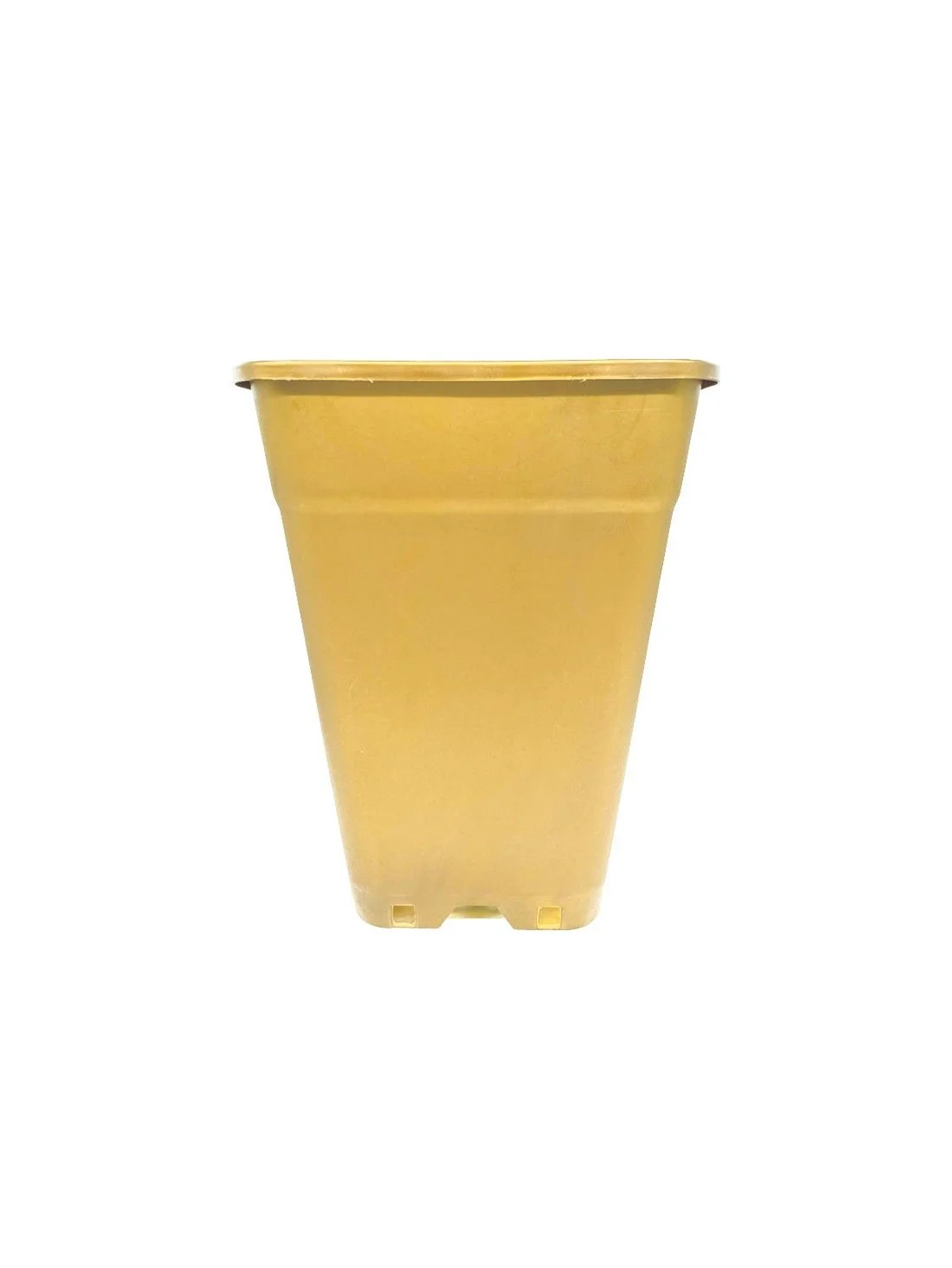 Maceta Cuadrada Dorada 18Lt 1