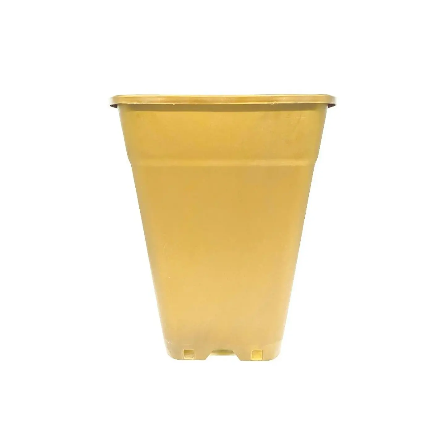 Maceta Cuadrada Dorada 18Lt 1