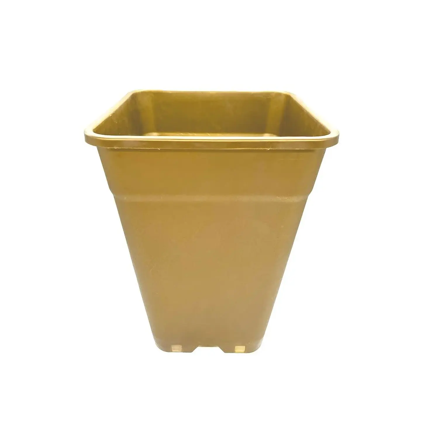 Maceta Cuadrada Dorada 18Lt 2
