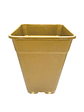 MACETA CUADRADA DORADA 18LT - Miniatura 2