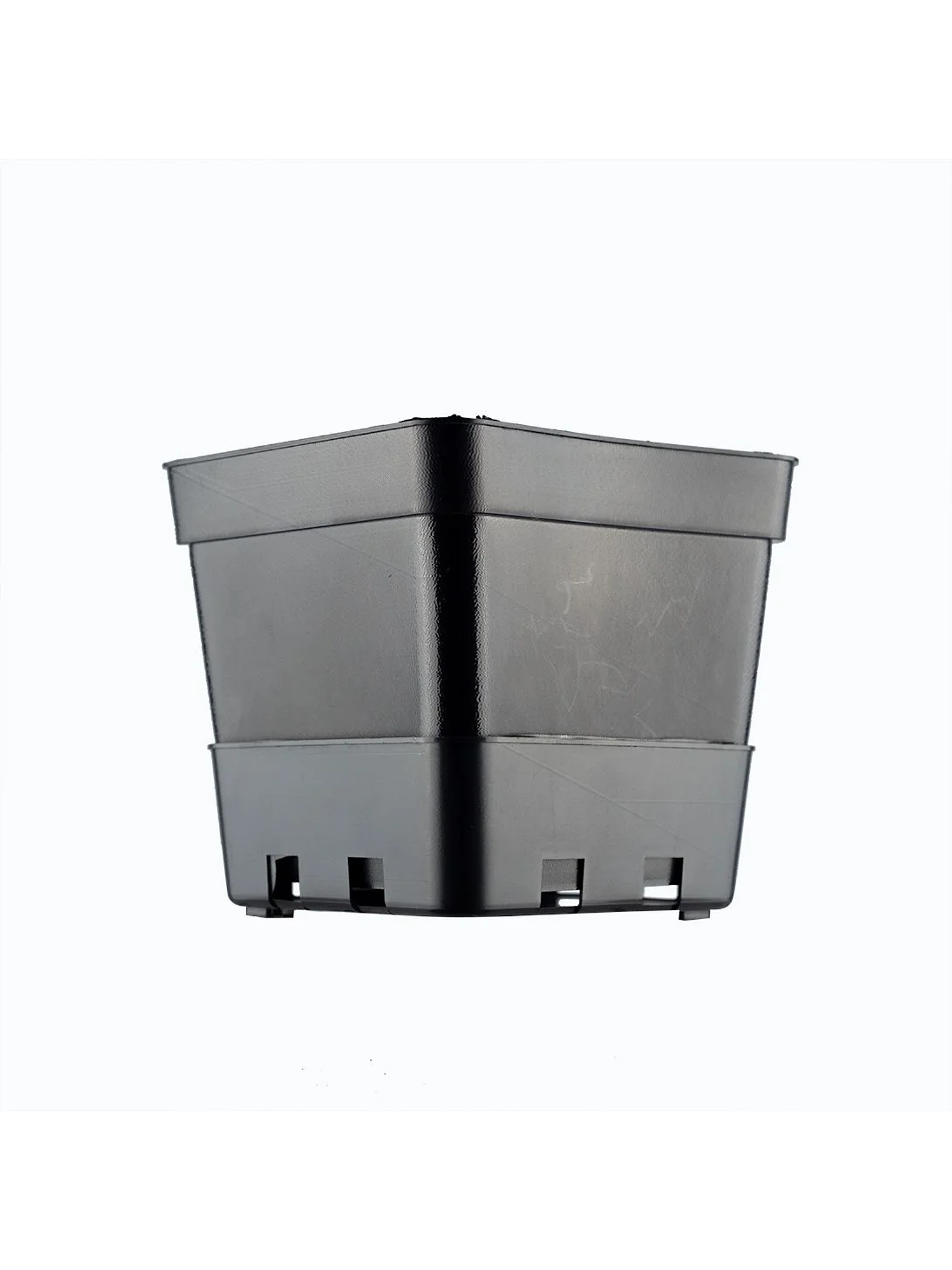 Maceta Cuadrada Negra 1.65Lt 1