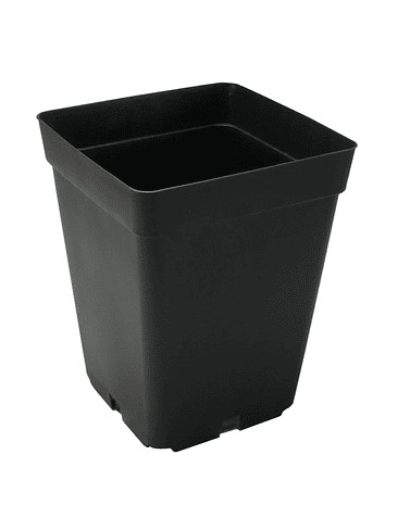 MACETA CUADRADA NEGRA 5LT 1