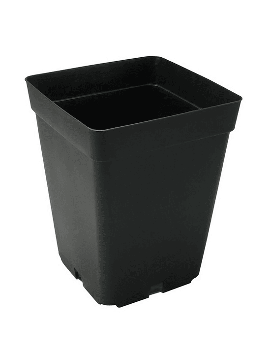 MACETA CUADRADA NEGRA 5LT 1