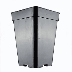 MACETA CUADRADA NEGRA 7LT