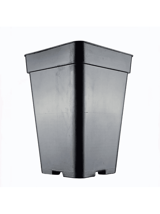 MACETA CUADRADA NEGRA 7LT 1