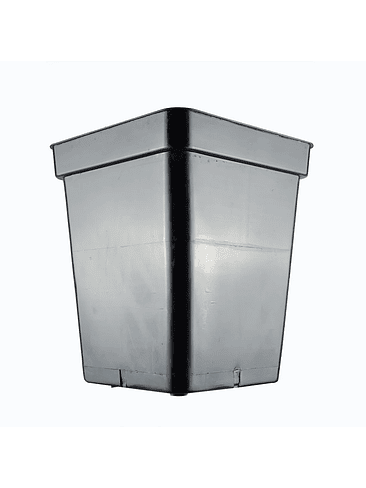 MACETA CUADRADA NEGRA 11LT 1