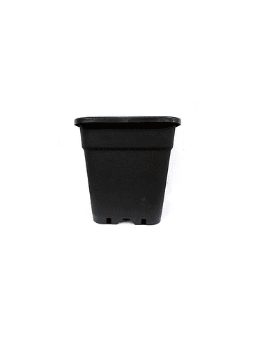 MACETA CUADRADA NEGRA 18LT 1