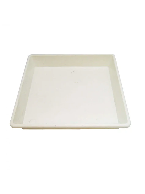 Plato Cuadrado Blanco 1