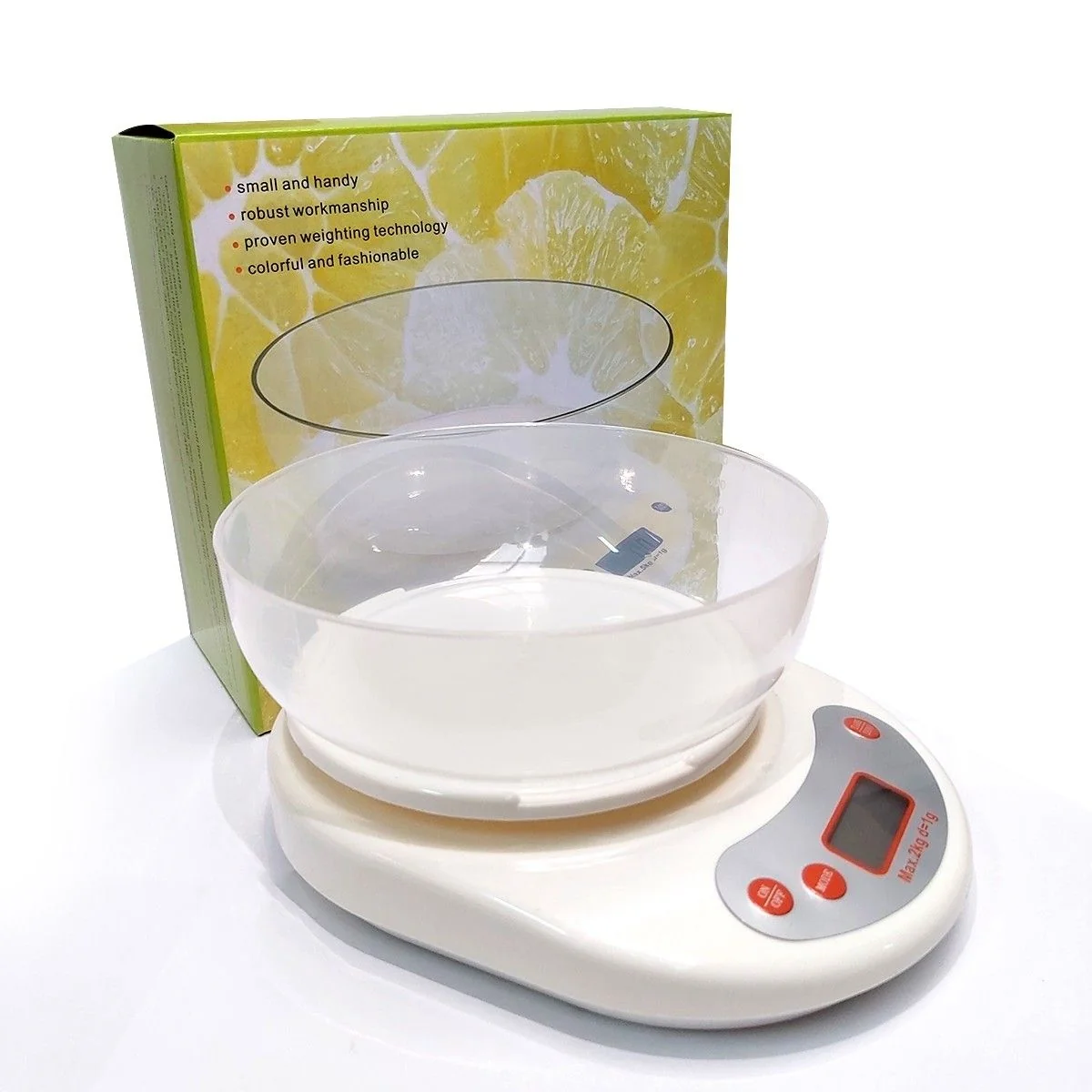 Pesa Gramera Blanca Con Bowl 5Kg 1
