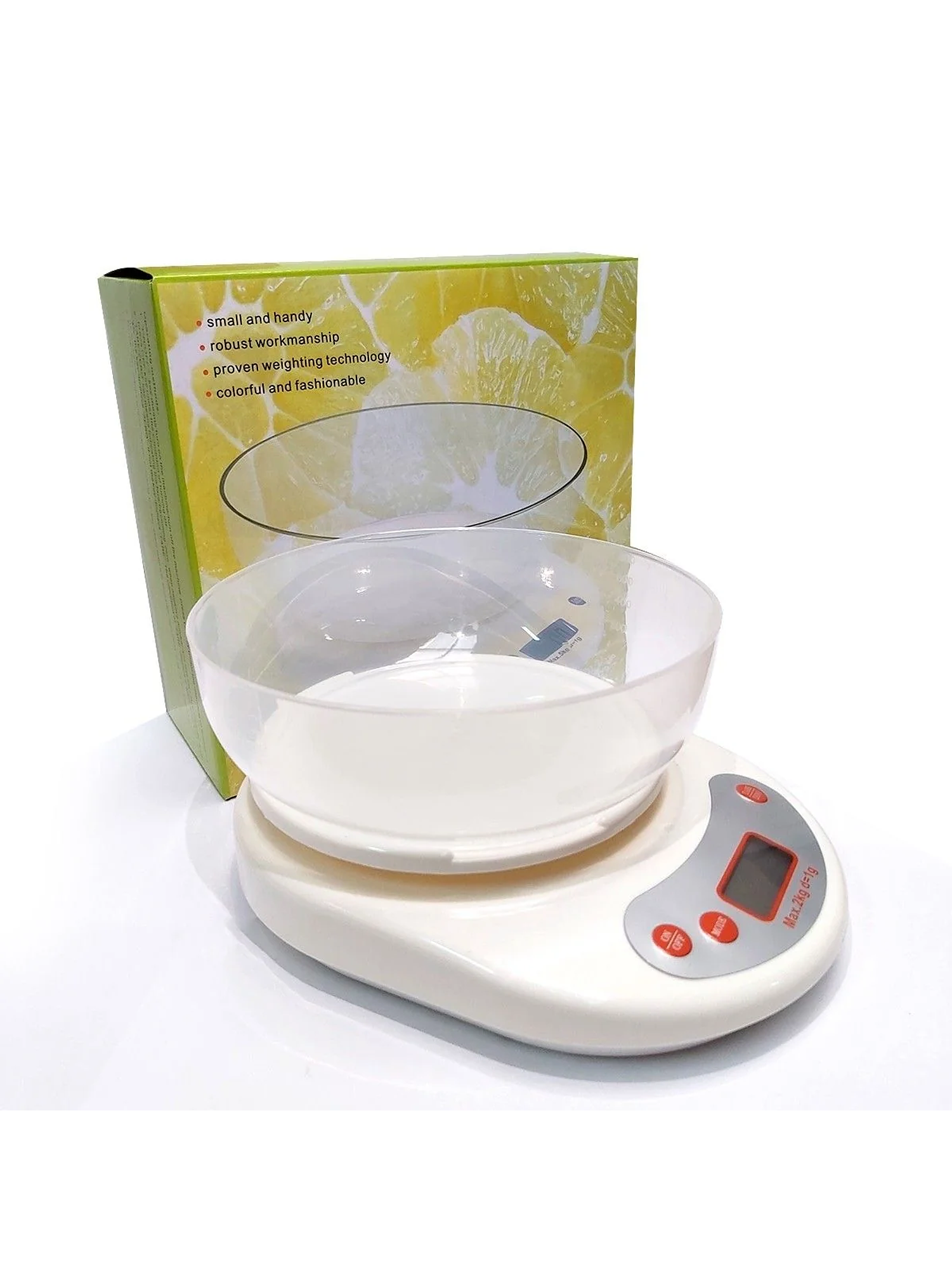 Pesa Gramera Blanca Con Bowl 5Kg 1