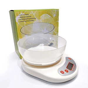 Pesa Gramera Blanca Con Bowl 5Kg