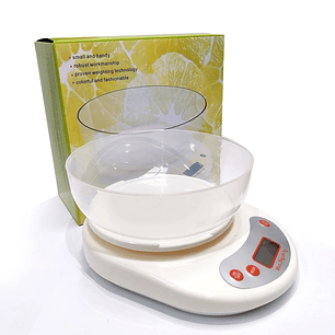 PESA GRAMERA BLANCA CON BOWL 5KG