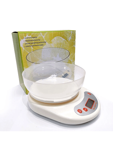 PESA GRAMERA BLANCA CON BOWL 5KG 1