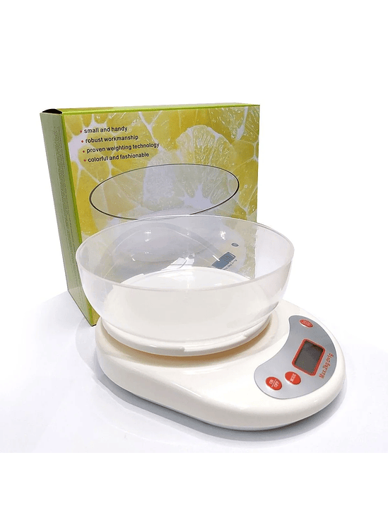 PESA GRAMERA BLANCA CON BOWL 5KG 1