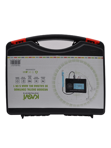 MEDIDOR DIGITAL CONTINUO DE CALIDAD DEL AGUA 5 EN 1- KASVI 1