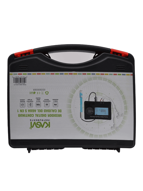 MEDIDOR DIGITAL CONTINUO DE CALIDAD DEL AGUA 5 EN 1- KASVI 1