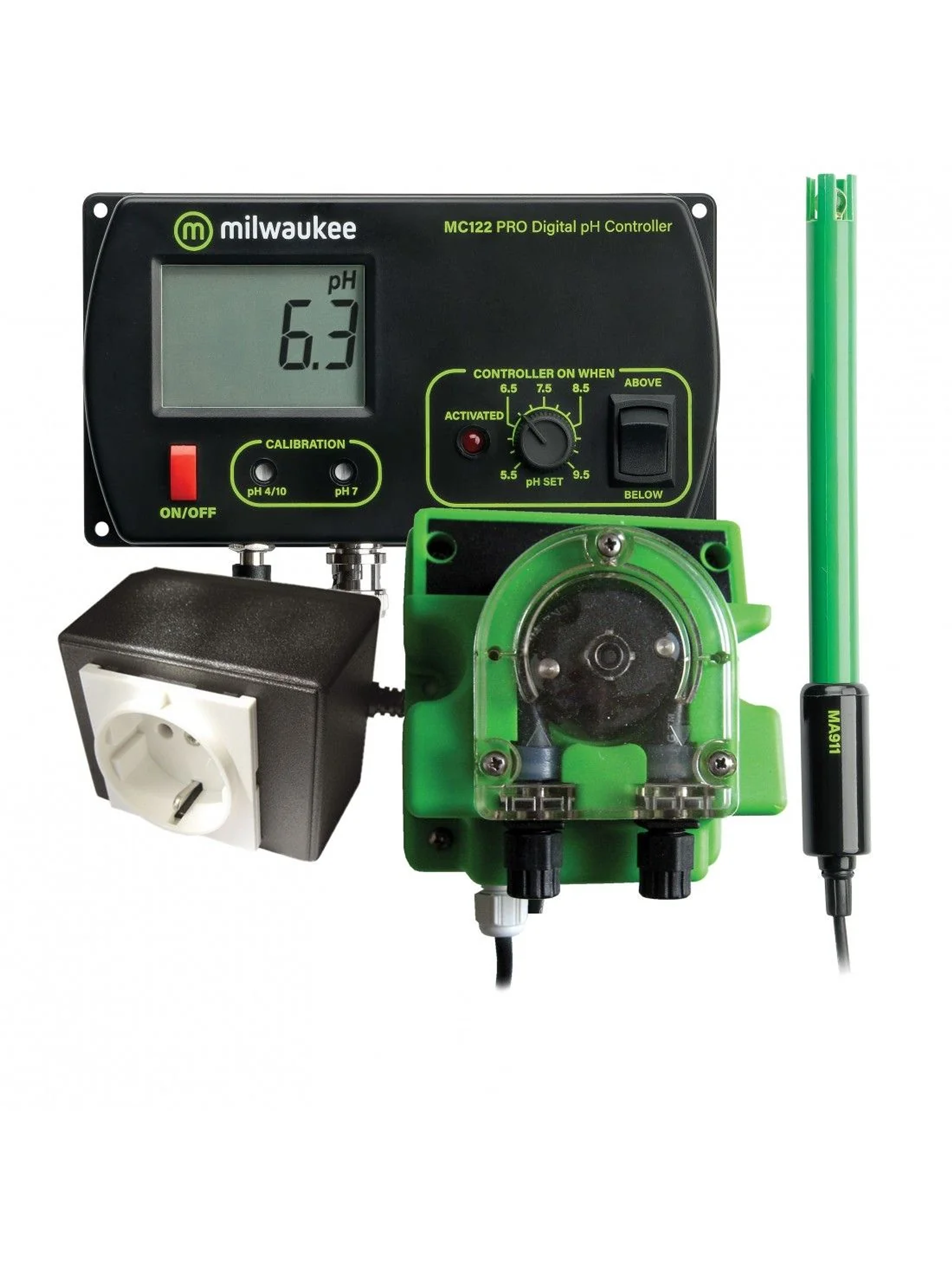 Kit Controlador Automatico Ph Y Bomba Dosificadora-Milwaukee 1