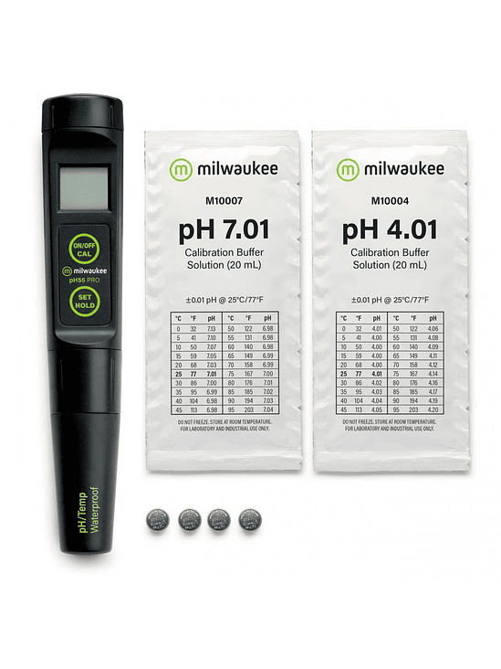 PH55 MEDIDOR PH/TEMP WATERPROOF -MILWAUKEE 1