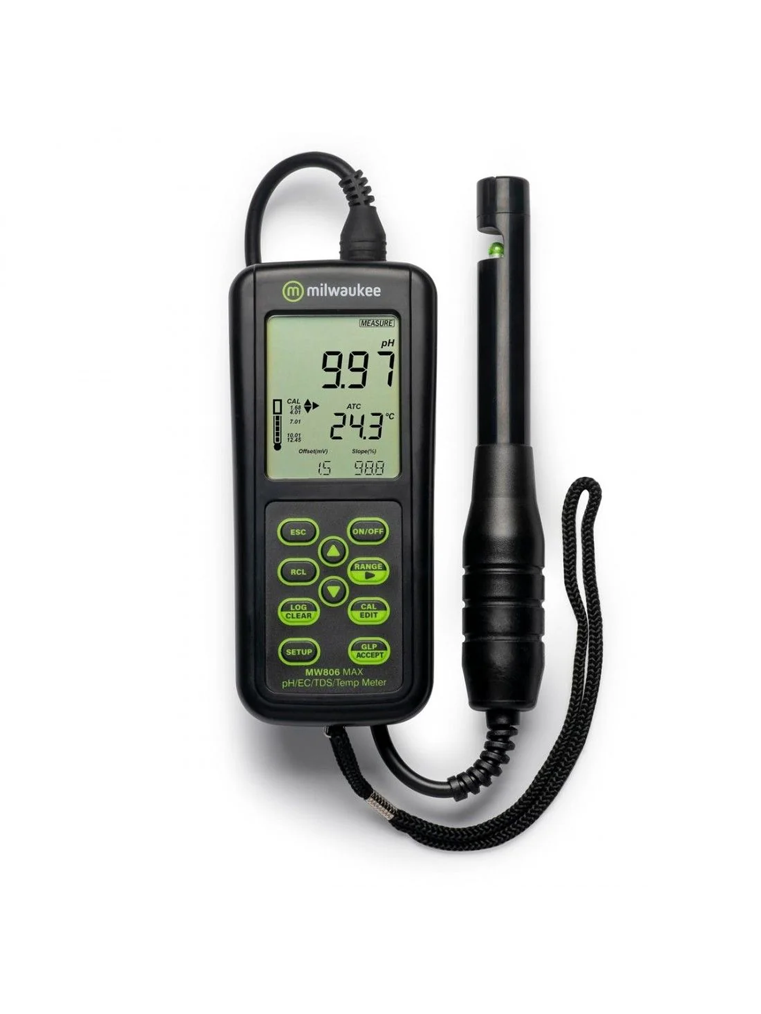 Medidor Pro Con Sonda Ph/Ec/Tds/Temp-Milwaukee 2