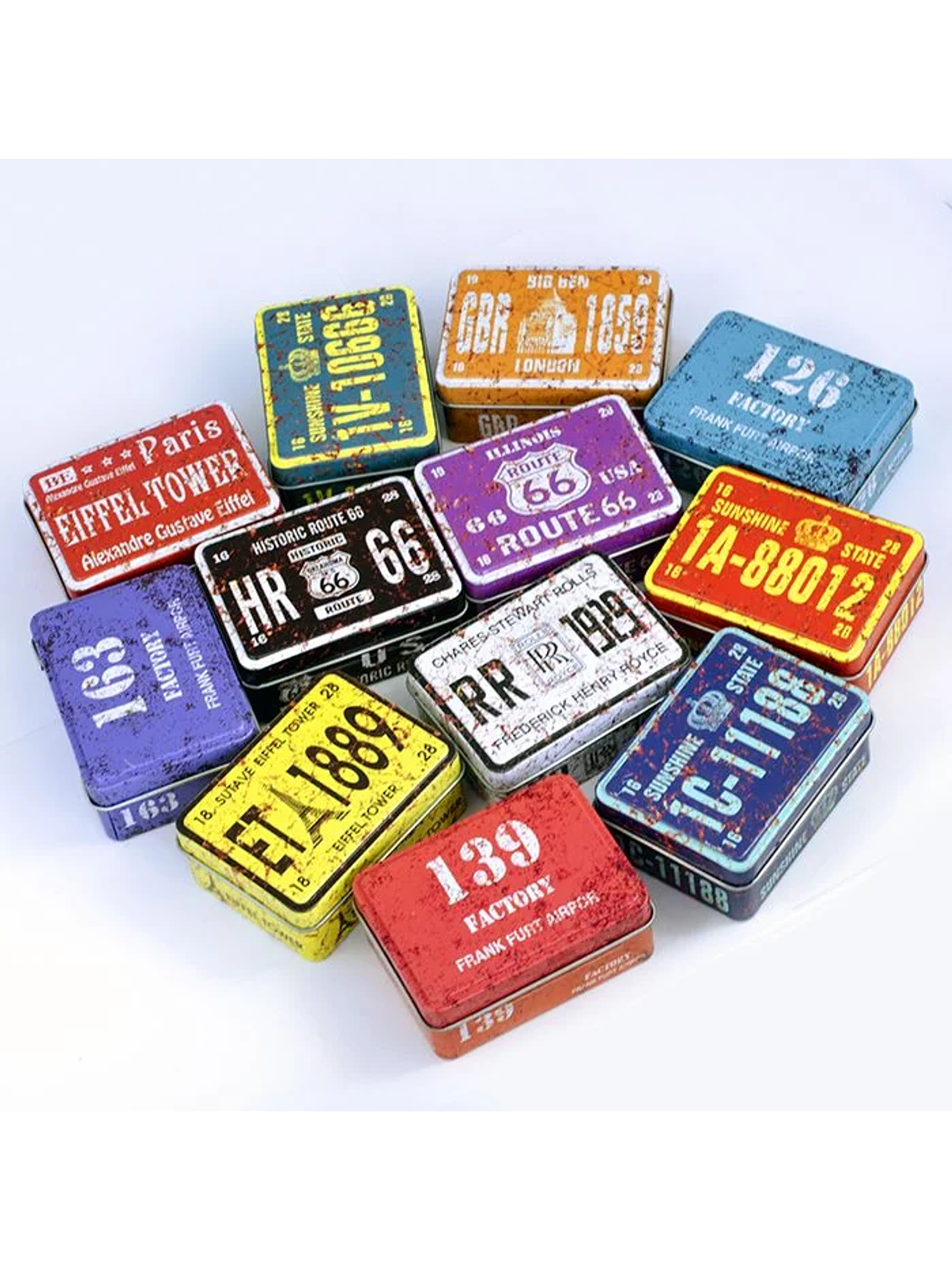 Contenedor Metálico 8Cm - Diseños Variados 2