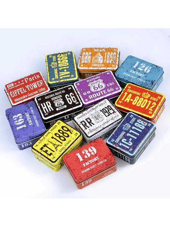 CONTENEDOR METÁLICO 8CM - DISEÑOS VARIADOS 2