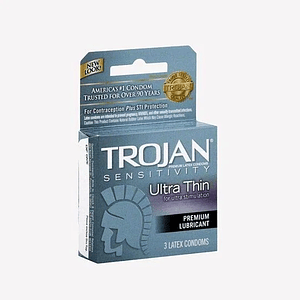 Pack X 3 Condón Trojan Ultra Delgado