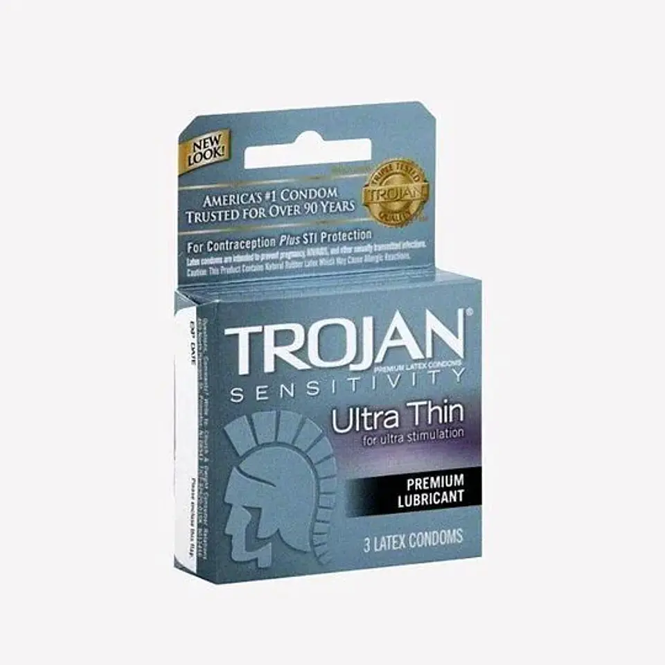 Pack X 3 Condón Trojan Ultra Delgado 1