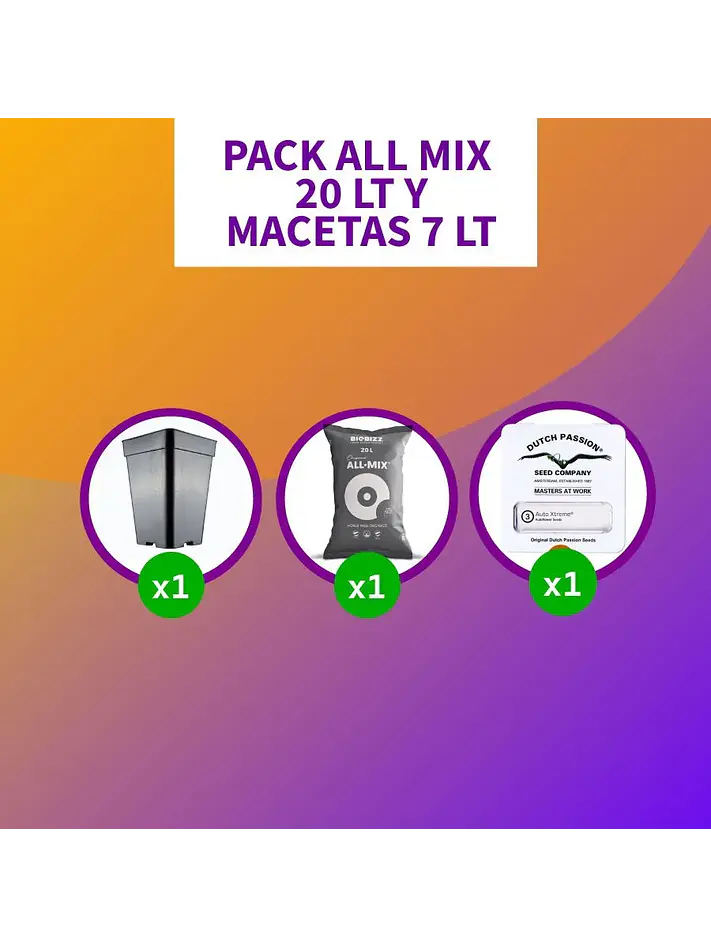 * Pack All Mix 20Lt Y Macetas 7 Lt 1