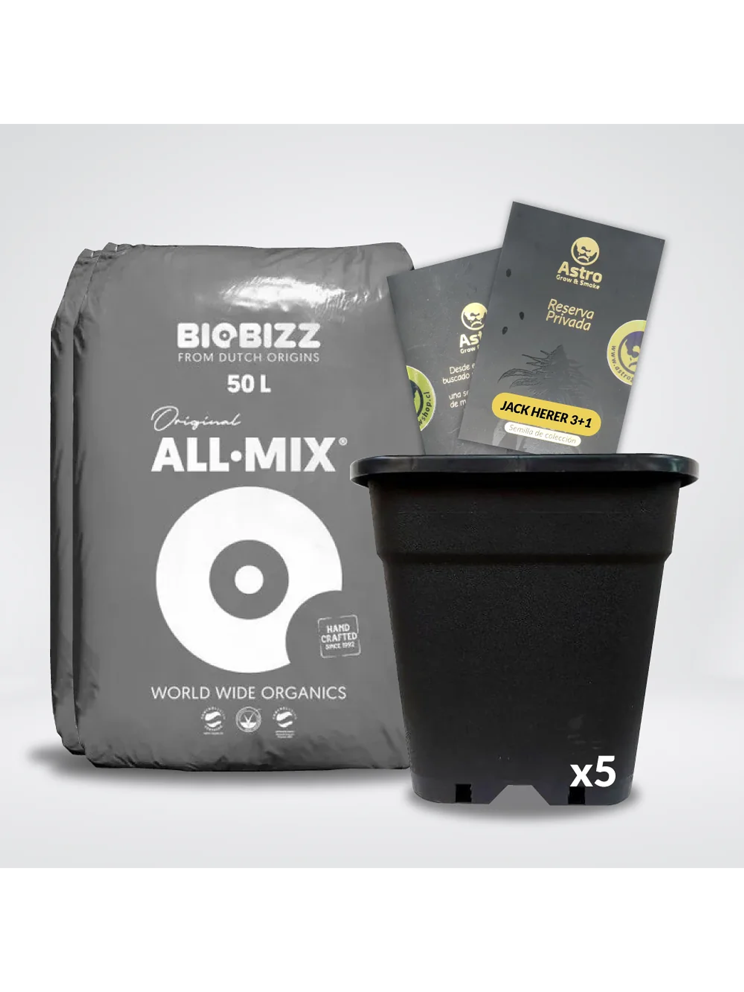 * Pack All Mix 50Lt Y Macetas 18 Lt 1