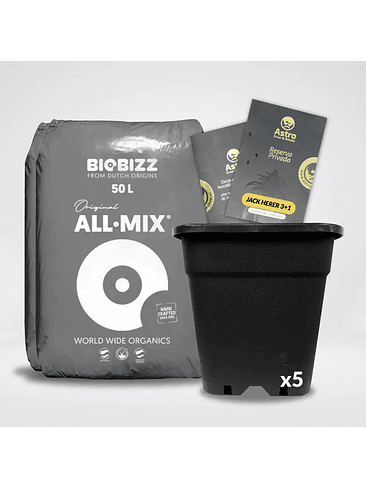 * PACK ALL MIX 50LT Y MACETAS 18 LT 1