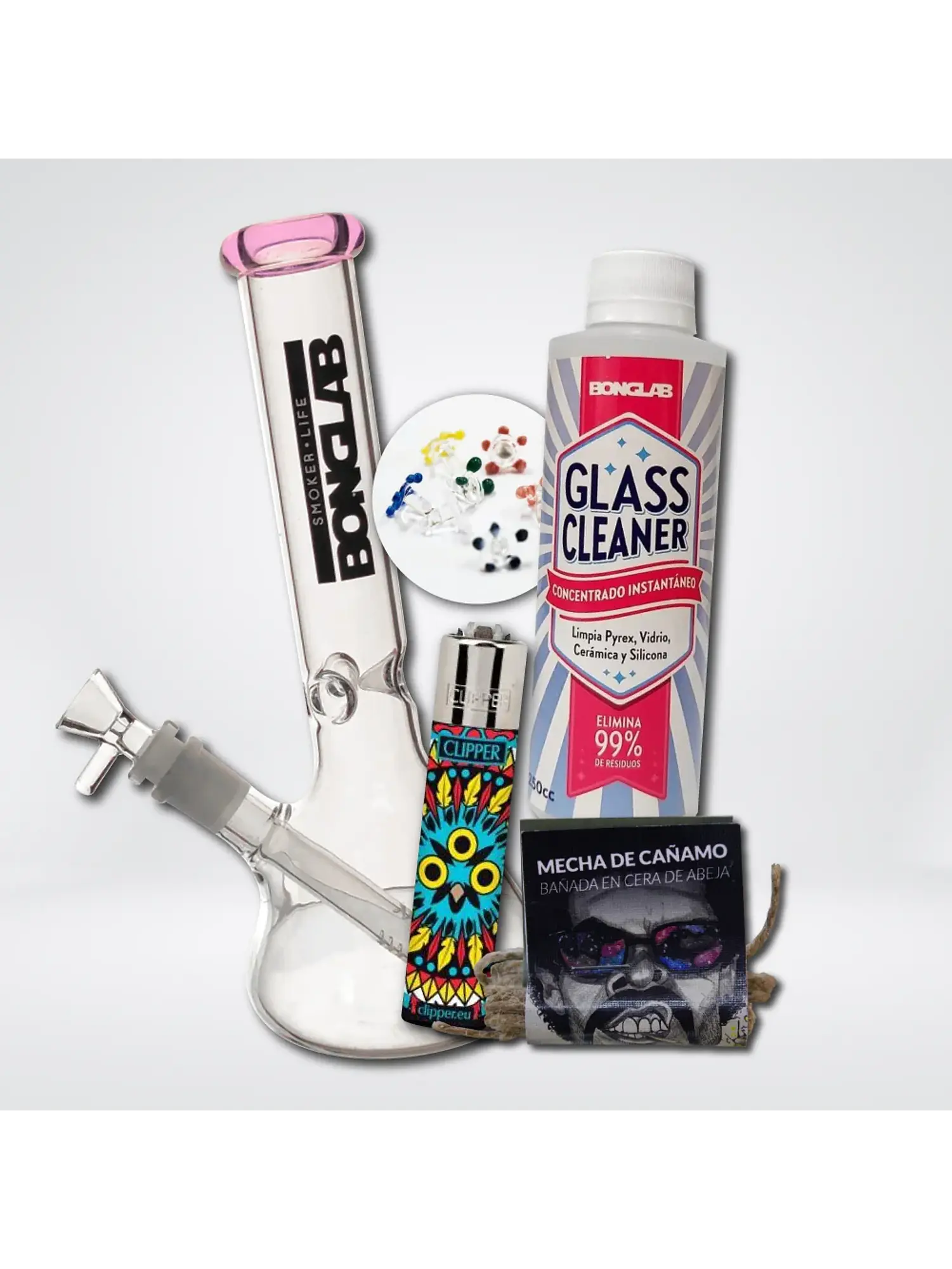 Pack Little Buchner Pink-Bonglab 1