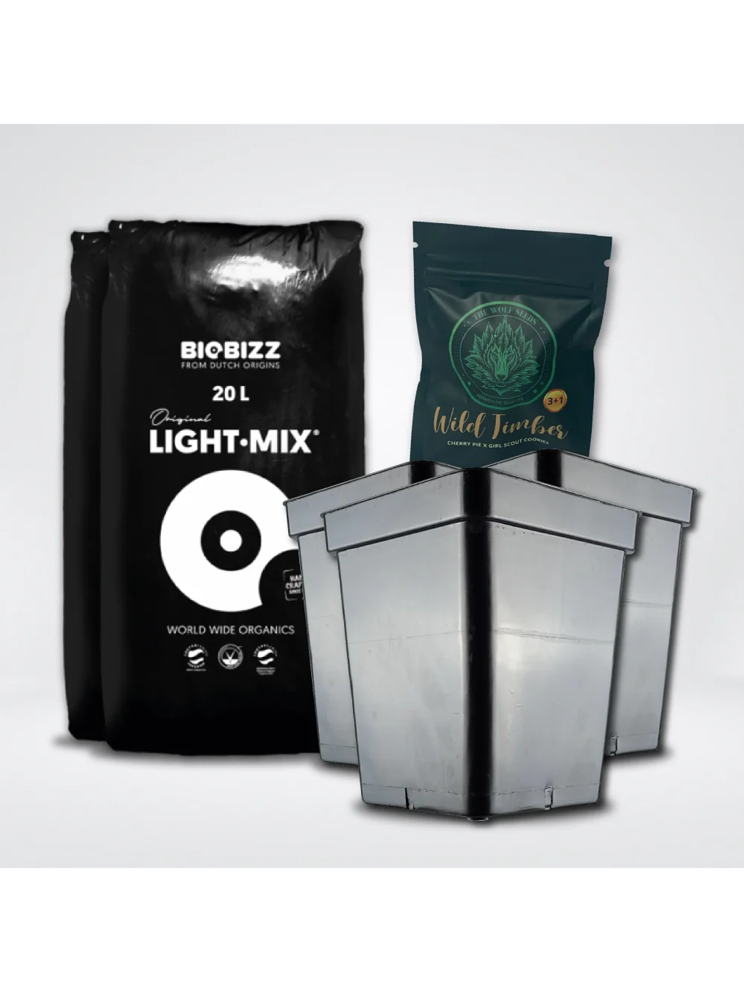 * Pack Light Mix 20Lt Y Macetas 11 Lt 1