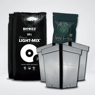 * PACK LIGHT MIX 20LT Y MACETAS 11 LT