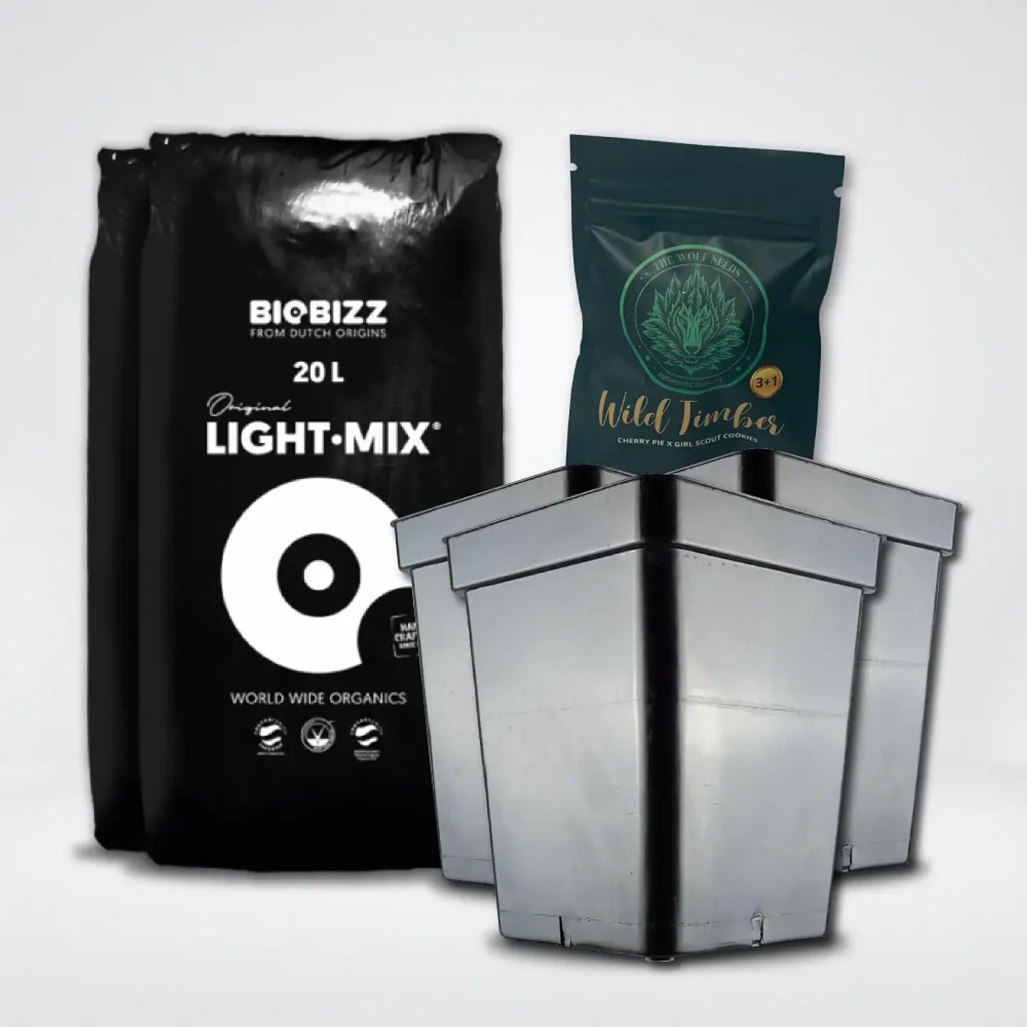 * Pack Light Mix 20Lt Y Macetas 11 Lt 1