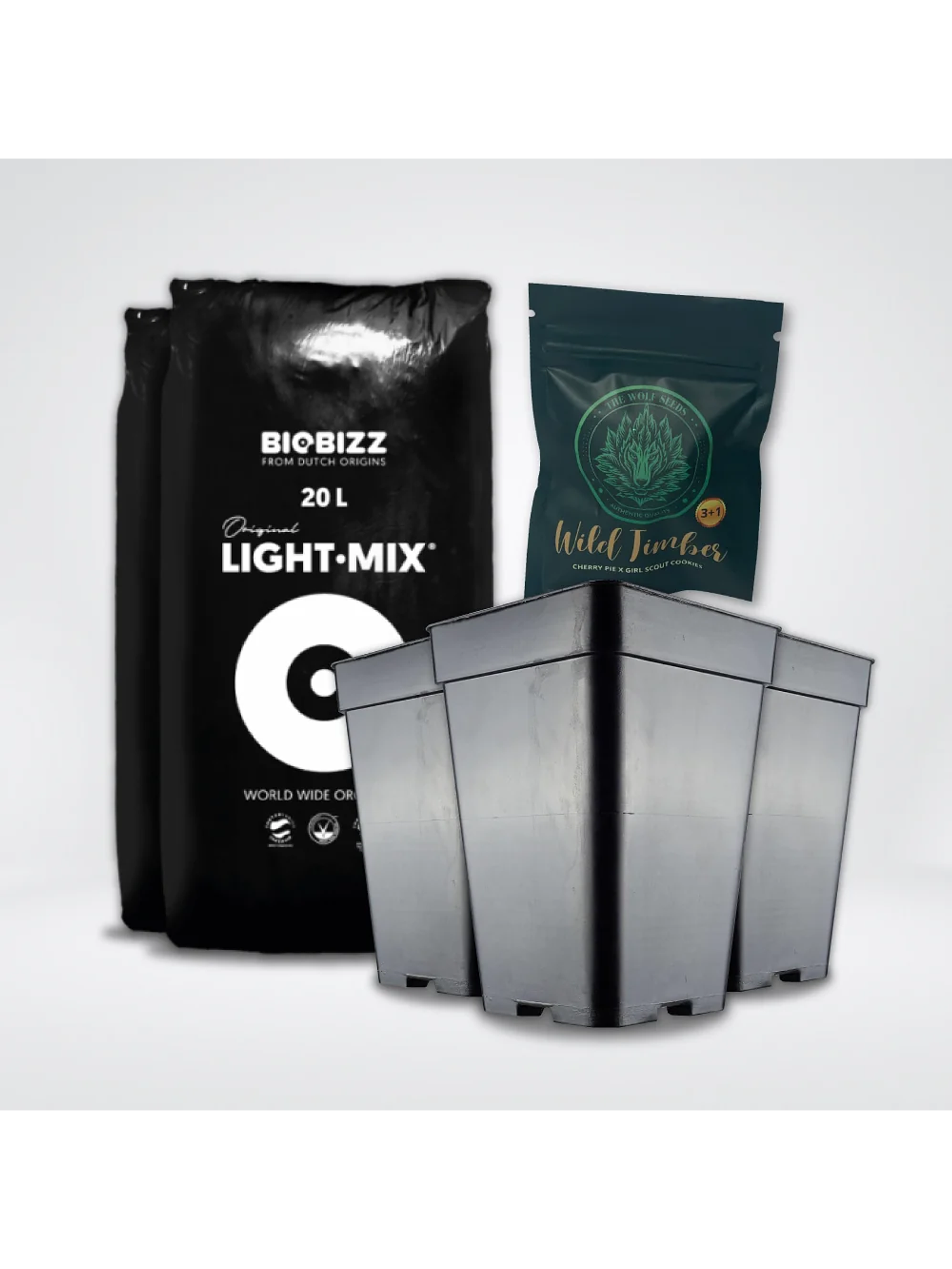 * Pack Light Mix 20Lt Y Macetas 7 Lt 1