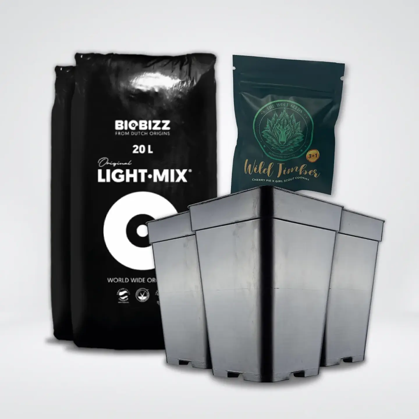 * Pack Light Mix 20Lt Y Macetas 7 Lt 1