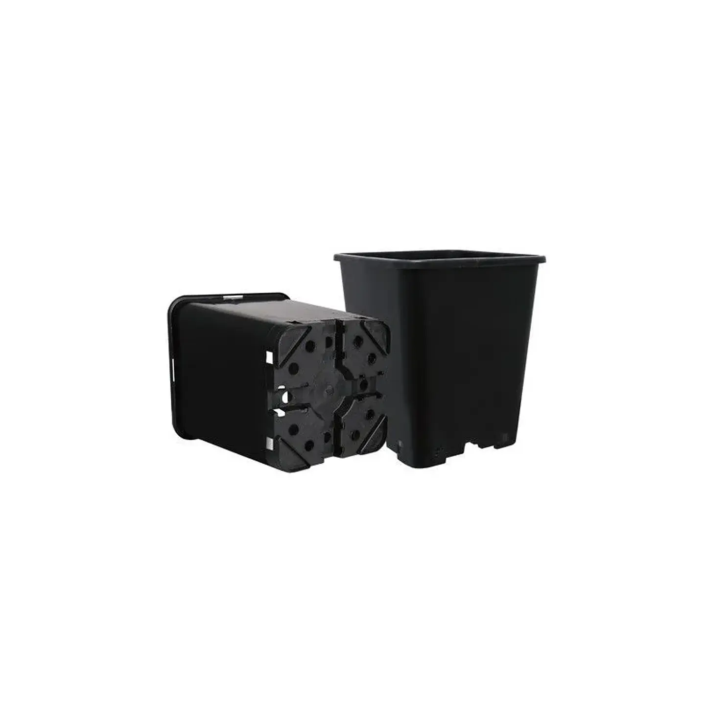Pack Maceta Cuadrada Negra 11Lt X 30 1
