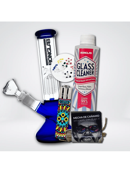 PACK BONGLAB FAT CANDY BLUE 1