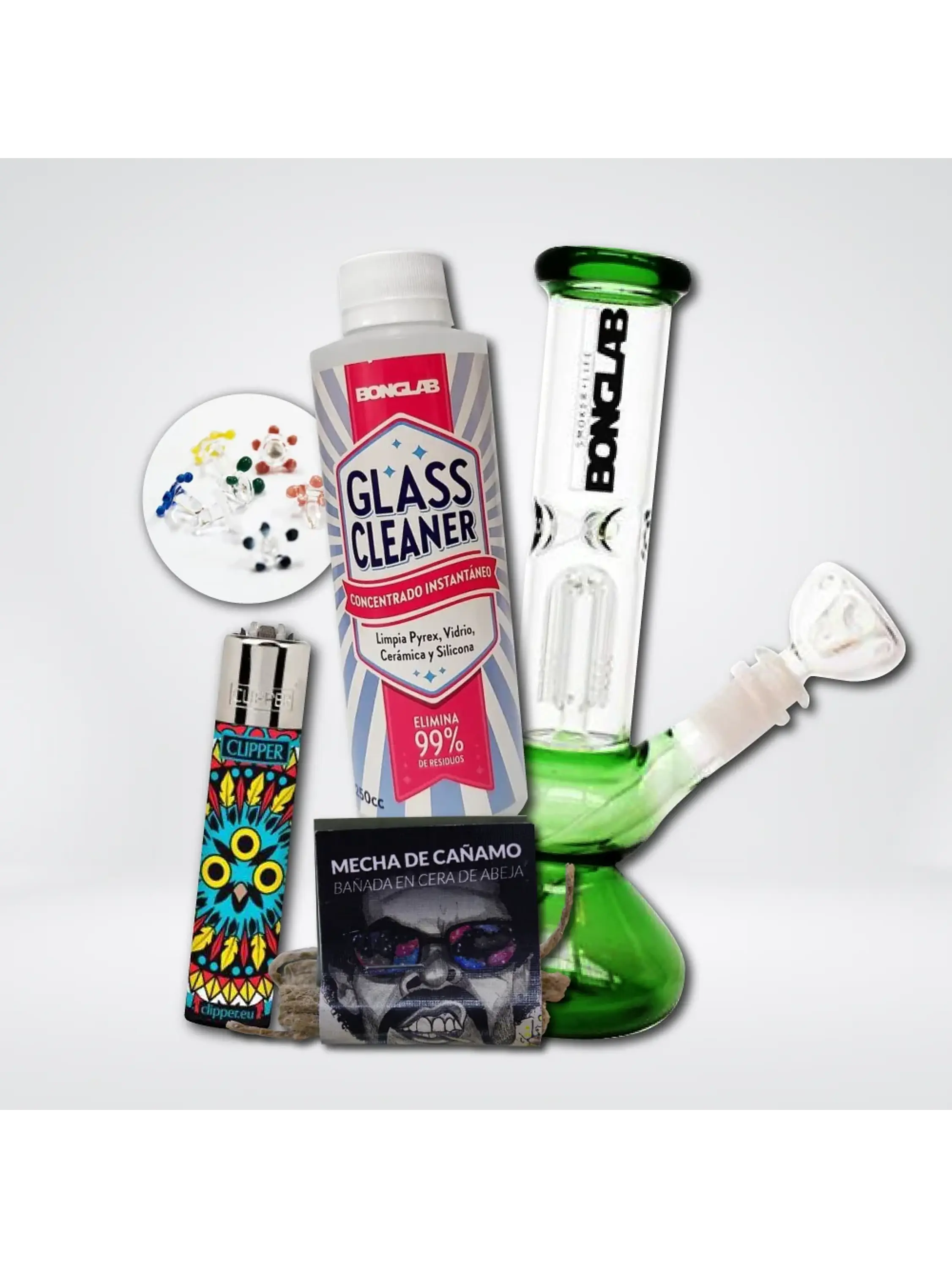 Pack Bonglab Fat Candy Green 1