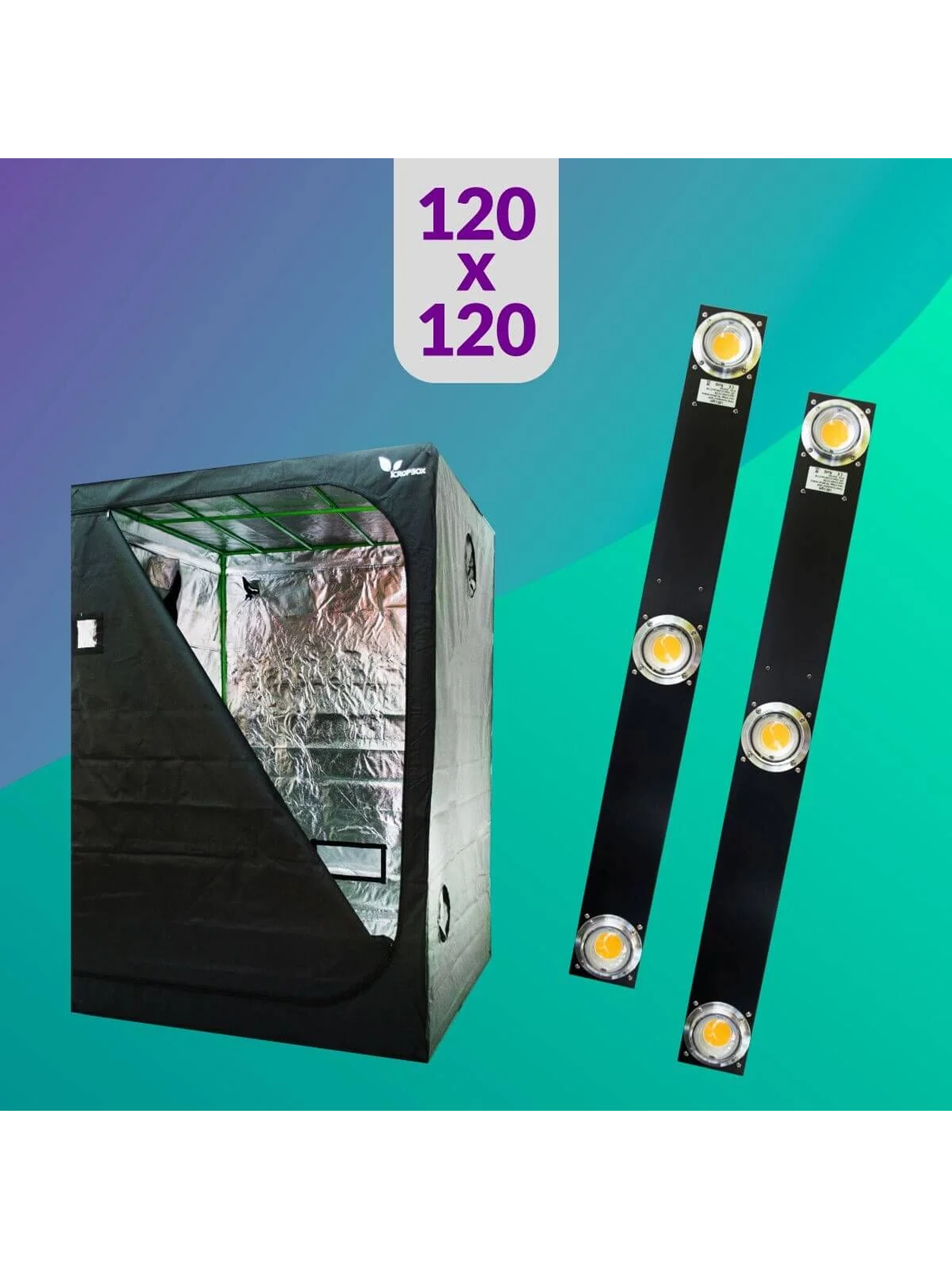 Pack 120X120 Duo Led Spectra Slim - 400W 1