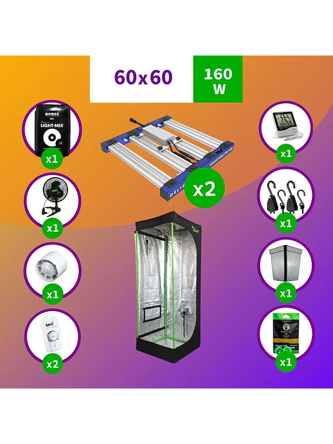 Pack Led Indoor 60X60 Apollo Evo 4 - 120W Full 1