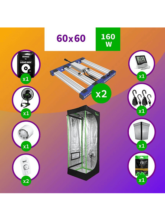 PACK LED INDOOR 60X60 APOLLO EVO 4 - 120W FULL 1