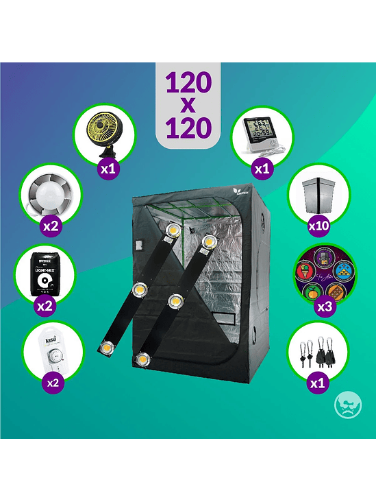 PACK FULL 120X120 DUO LED SPECTRA SLIM - 400W 1