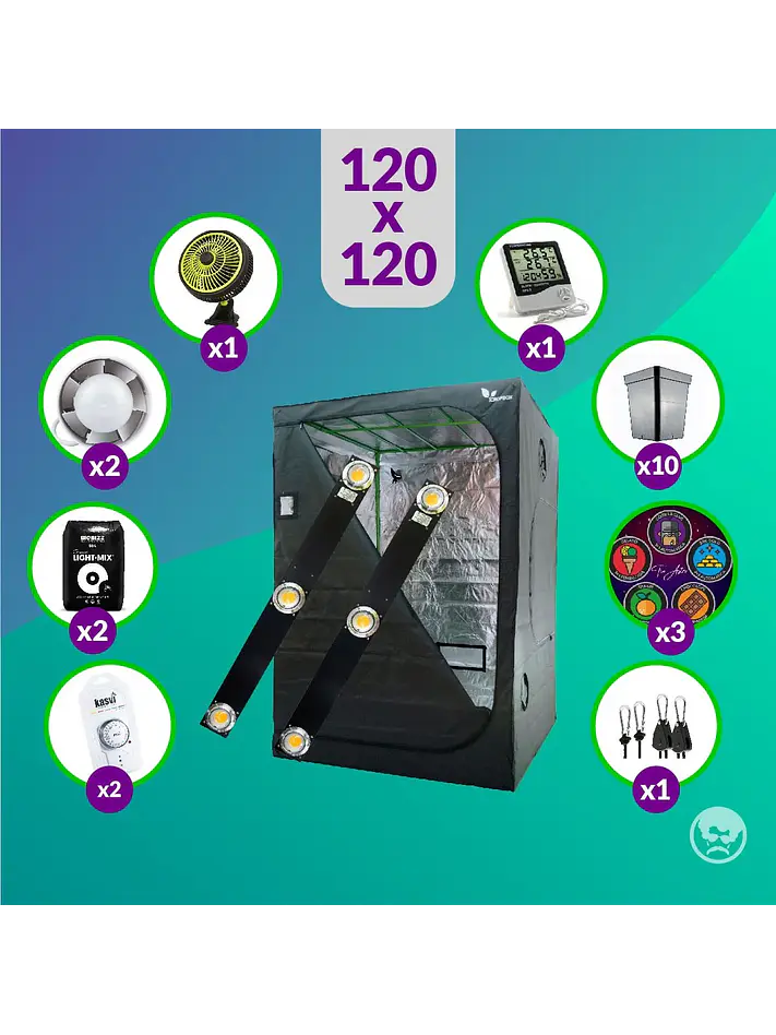 Pack Full 120X120 Duo Led Spectra Slim - 400W 1