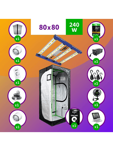 PACK LED INDOOR 80X80 APOLLO EVO 9 - 280W FULL 1