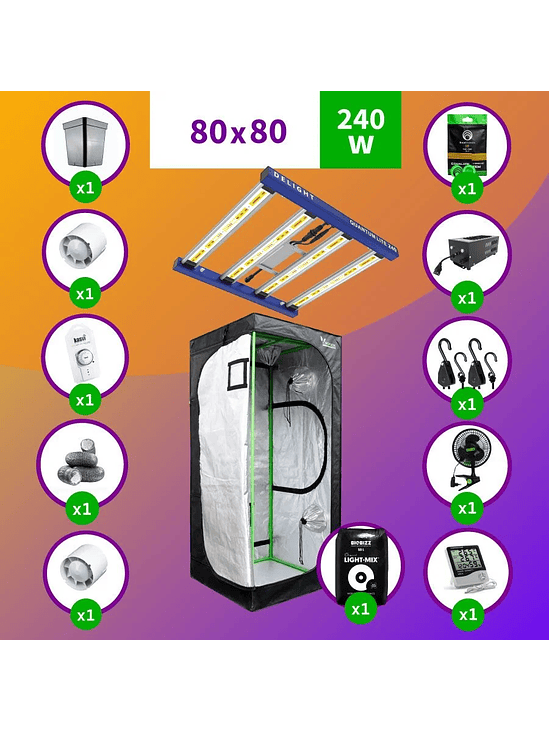 PACK LED INDOOR 80X80 APOLLO EVO 9 - 280W FULL 1